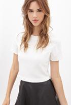 Forever21 Boxy Embroidered Tee