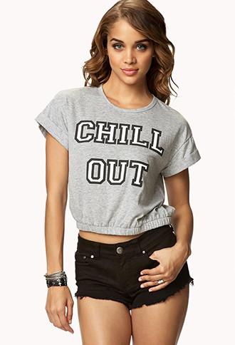 Forever21 Chill Out Crop Top