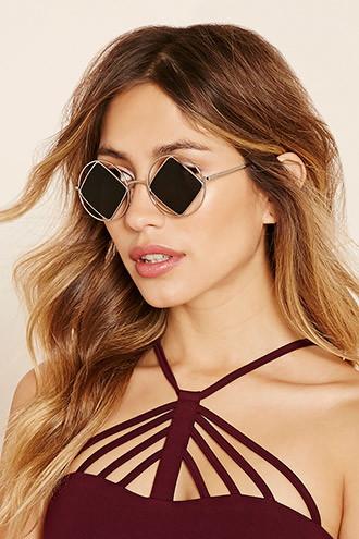 Forever21 Diamond Cutout Sunglasses