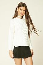 Forever21 Women's  Cable-knit Sweater