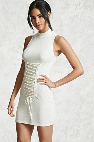 Forever21 Ribbed Corset Bodycon