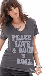 Forever21 Rock N Roll Tee
