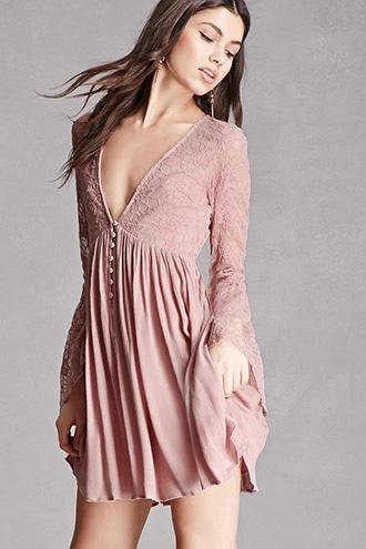 Forever21 Lace Babydoll Mini Dress