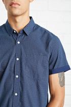 21 Men Men's  Slim-fit Dot Print Shirt