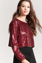 Forever21 Sequin Mesh Top