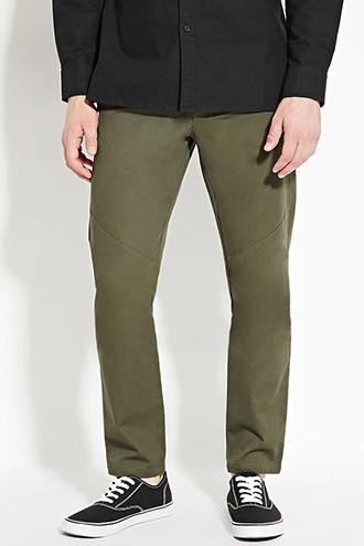 21 Men Men's  Cotton Slim Fit Pants