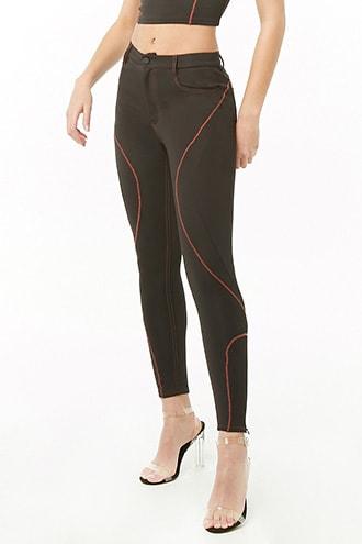 Forever21 High-rise Seamed Pants