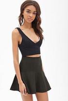 Forever21 Fluted Stretch Knit Skirt
