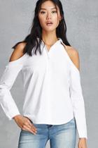 Forever21 Women's  Open-shoulder Shirt