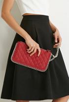 Forever21 Faux Leather Chained Bag (red)