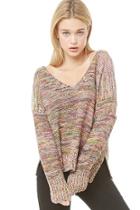 Forever21 Multicolor Ribbed Sweater