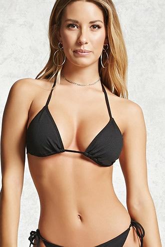 Forever21 Ribbed Triangle Bikini Top