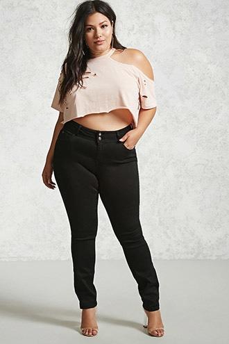 Forever21 Plus Size Low-rise Jeans