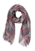 Forever21 Tartan Plaid Scarf (navy/red)