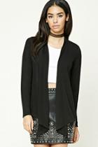Forever21 Open-front Draped Cardigan