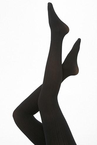 Forever21 Semi-sheer Ribbed Tights