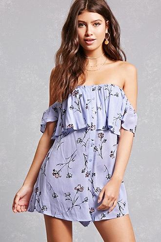 Forever21 Lush Flounce Romper