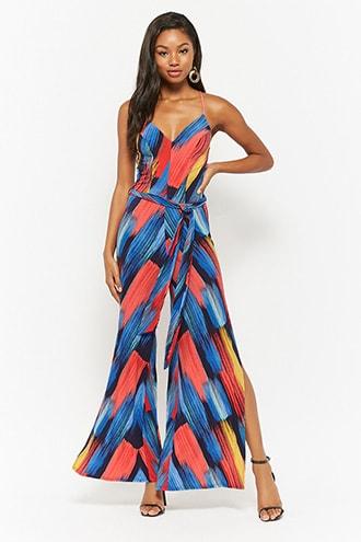 Forever21 Brushstroke Cami Jumpsuit