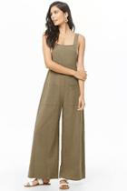 Forever21 Crinkled Palazzo Jumpsuit