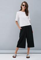 Forever21 Women's  Private Archives Perforated Faux Leather Top (white)