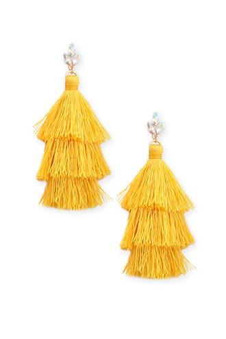 Forever21 Tiered Tassel Earrings