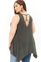 Forever21 Plus Size Caged-back Trapeze Top