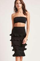 Forever21 Kikiriki Ruffle-trim Skirt