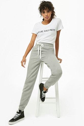Forever21 Knit Drawstring Joggers