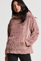 Forever21 Faux Fur Oversized Hoodie