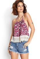 Forever21 Paradise Paisley T-back Cami