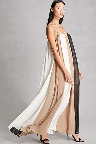 Forever21 Line And Dot Maxi Dress