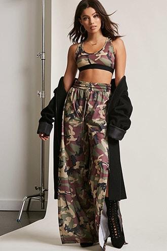 Forever21 Kikiriki Crop Top & Pants Set