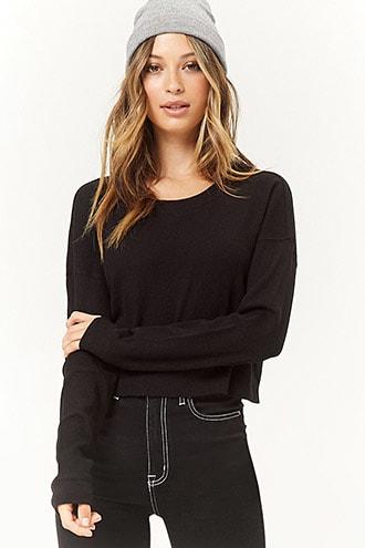 Forever21 Drop-shoulder Thermal Top