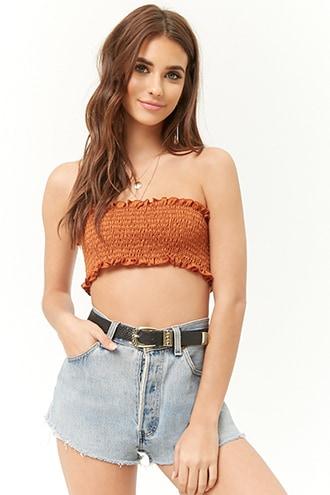 Forever21 Woven Smocked Bandeau