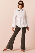 Forever21 Heathered Knit Flared Pants