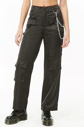 Forever21 Chain-accent Cargo Pants