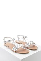 Forever21 Faux Leather Metallic Sandals