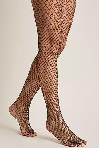 Forever21 Metallic Fishnet Tights