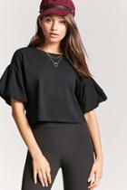 Forever21 Boxy Puff-sleeve Tee