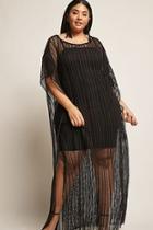 Forever21 Plus Size Kikiriki Open-mesh Swim Cover-up