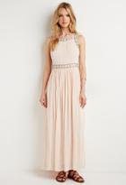 Forever21 Beaded Crepe Maxi Dress