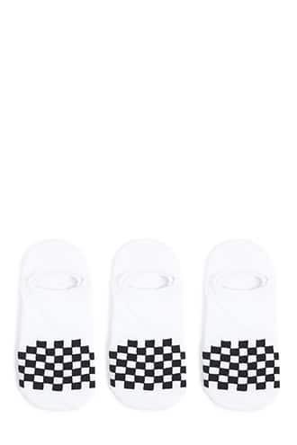 Forever21 Checkered No-show Socks - 3 Pack