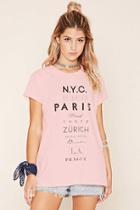 Forever21 Women's  Nyc San Francisco Tee