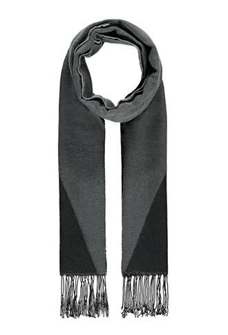 21 Men Fringed Colorblock Scarf