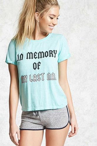 Forever21 In Memory Of Graphic Pj Top