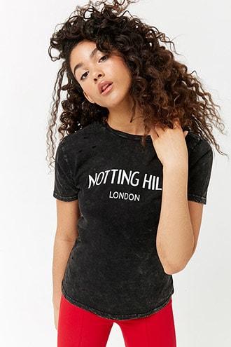 Forever21 Distressed Notting Hill Graphic Tee