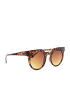 Forever21 Brown Matte Round Sunglasses