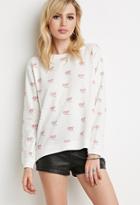 Forever21 100 Print Pullover Sweater