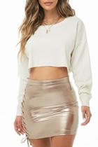 Forever21 Faux Patent Leather Lace-up Skirt