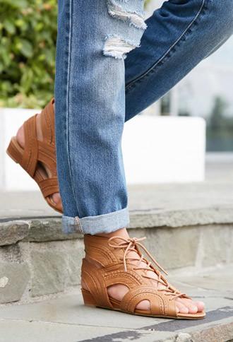 Forever21 Dolce Vita Wylla Lace Up Sandals